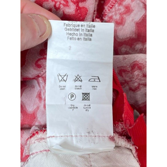 Jean Paul Gaultier Red Floral High Waist Shorts - Picture 9 of 9